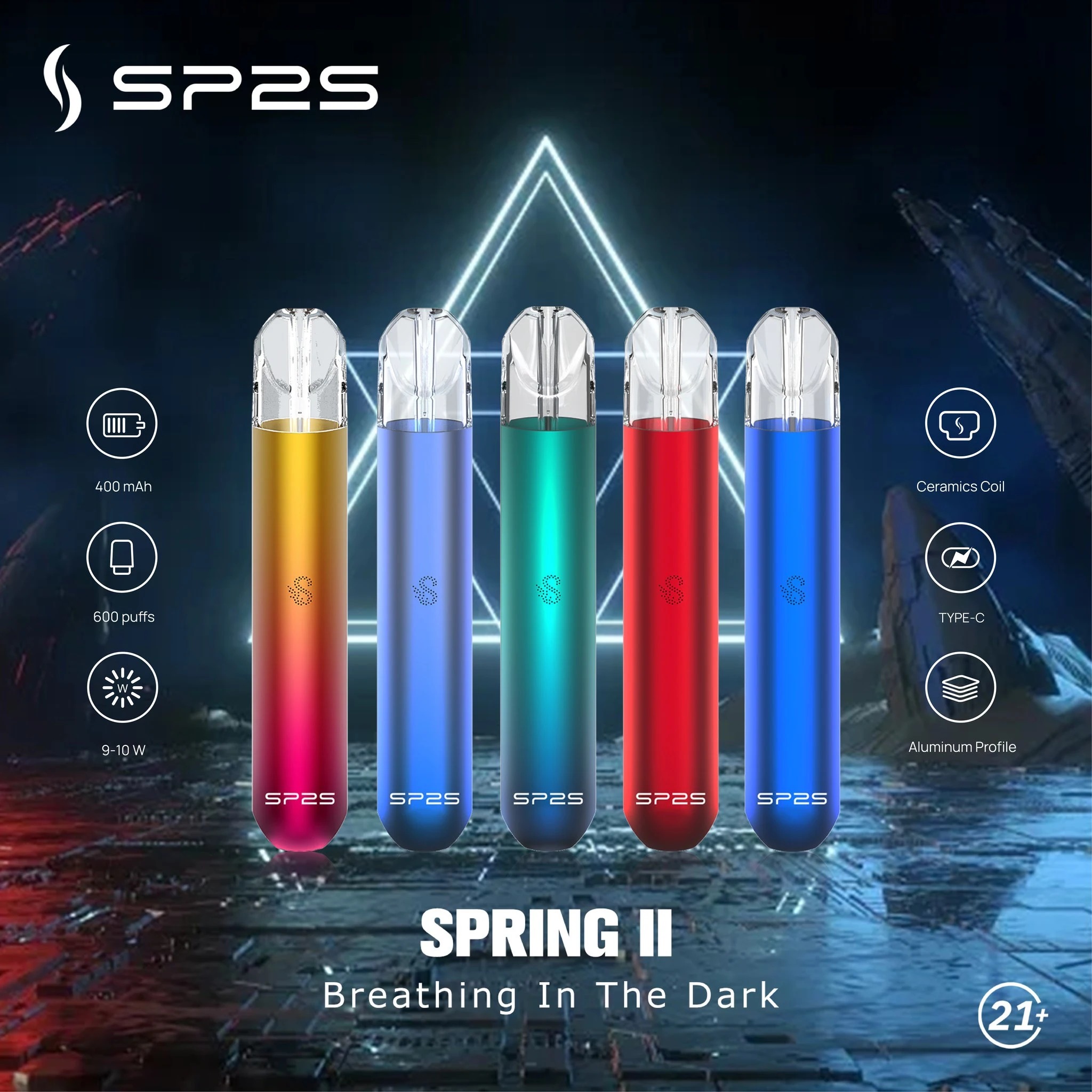 SP2S 一代主機｜17 款經典配色現貨｜通配 RELX/LANA 各類一代煙彈